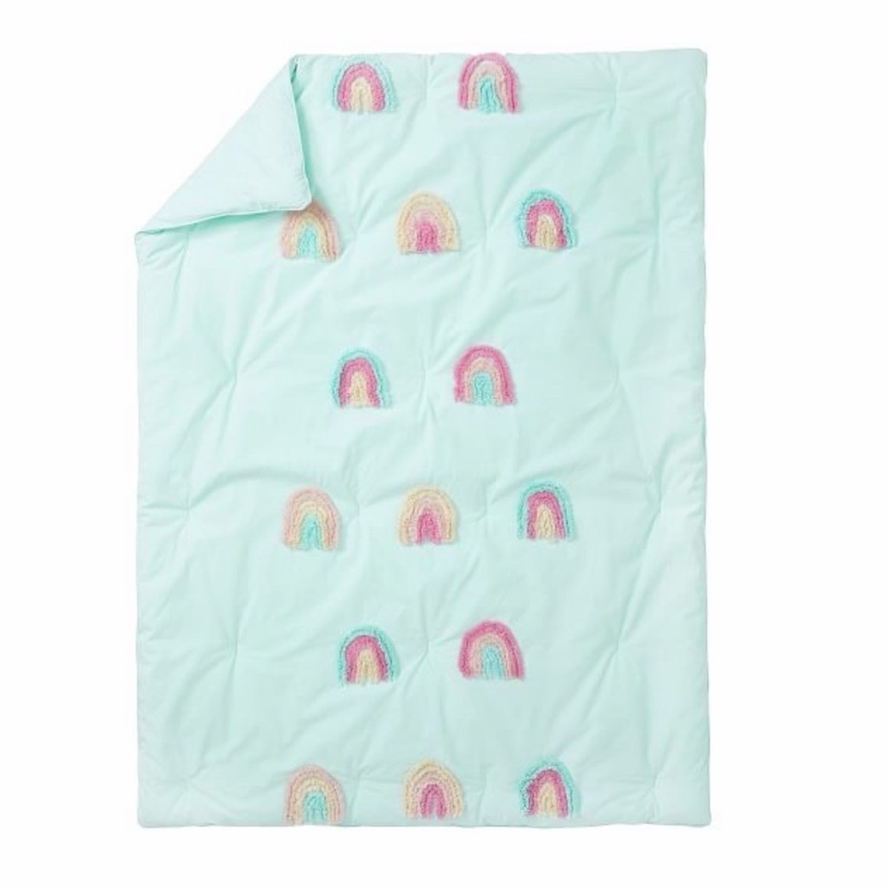 Pottery Barn Kids Candlewick Rainbow Toddler Size Conforter